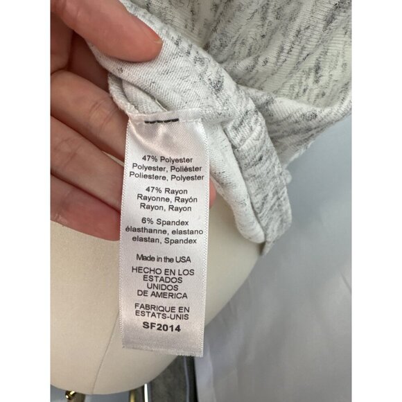 Michael Stars Womens Small Grey & White Speckled Cap Sleeve Top - Picture 4 of 5